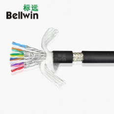 雙絞屏蔽控制信號(hào)線TRVVSP6×2×2×0.2mm2阻燃柔性通信傳輸電纜